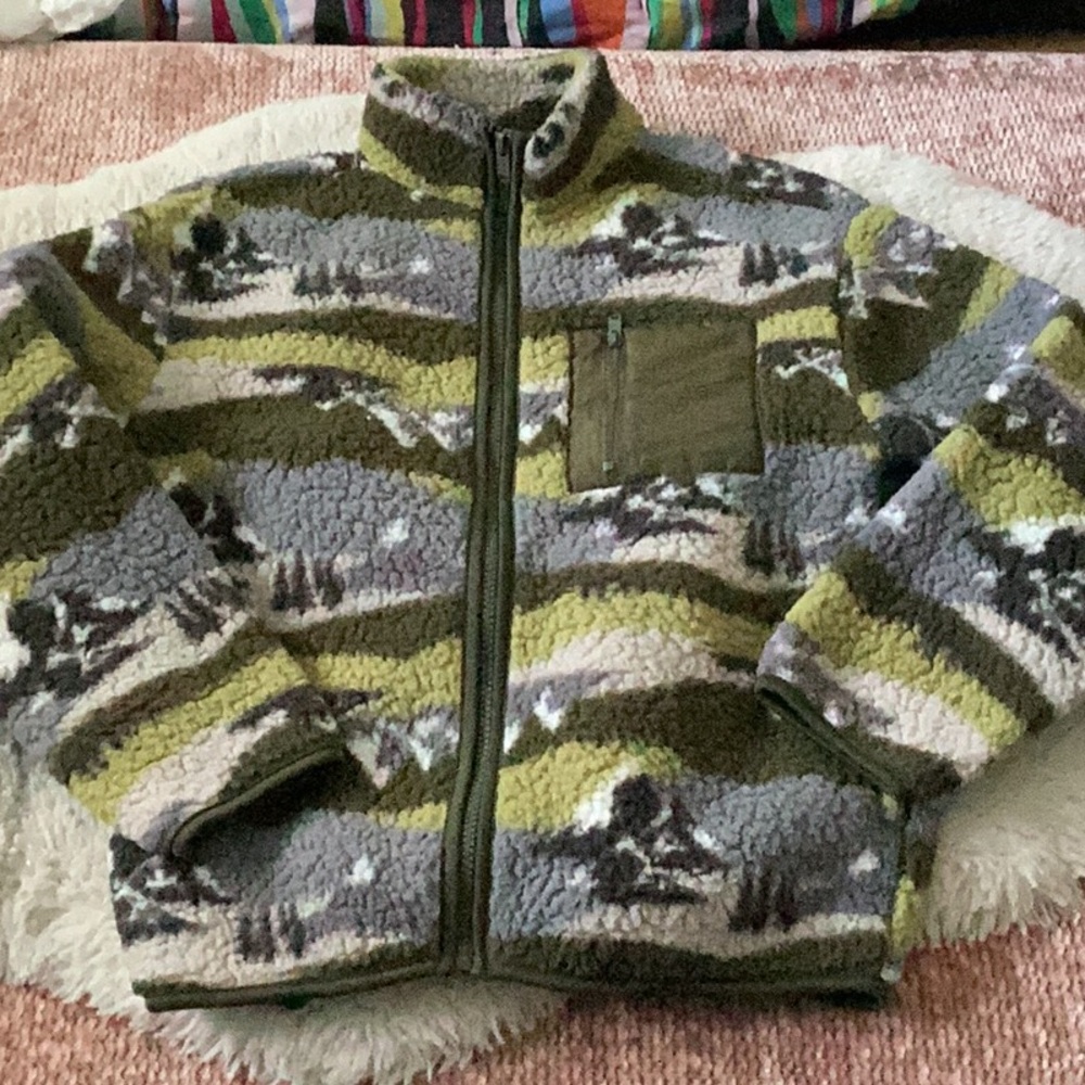 Old Navy Multicolor Fleece Jacket